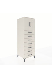 Kronos Dolap Tek Raflı 7 Çekmeceli 2 Kapaklı 60x59x182 Aytaşı-Aytaşı