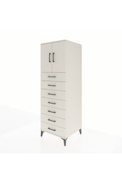 Kronos Dolap Tek Raflı 7 Çekmeceli 2 Kapaklı 60x59x182 Aytaşı-Aytaşı