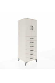 Kronos Dolap Tek Raflı 6 Çekmeceli 2 Kapaklı 60x59x182 Aytaşı-Aytaşı