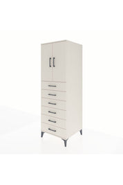 Kronos Dolap Tek Raflı 6 Çekmeceli 2 Kapaklı 60x59x182 Aytaşı-Aytaşı