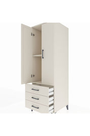 Kronos Dolap 2 Raflı 3 Çekmeceli 2 Kapaklı 60x59x182 - S89M006V1C