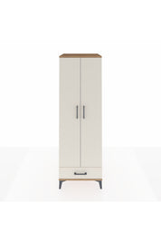 Kronos Dolap 4 Raflı Tek Çekmeceli 2 Kapaklı 60x59x182 Çam-Aytaşı