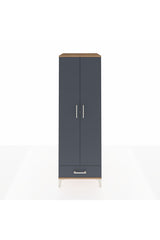 Kronos Dolap 4 Raflı Tek Çekmeceli 2 Kapaklı 60x59x182