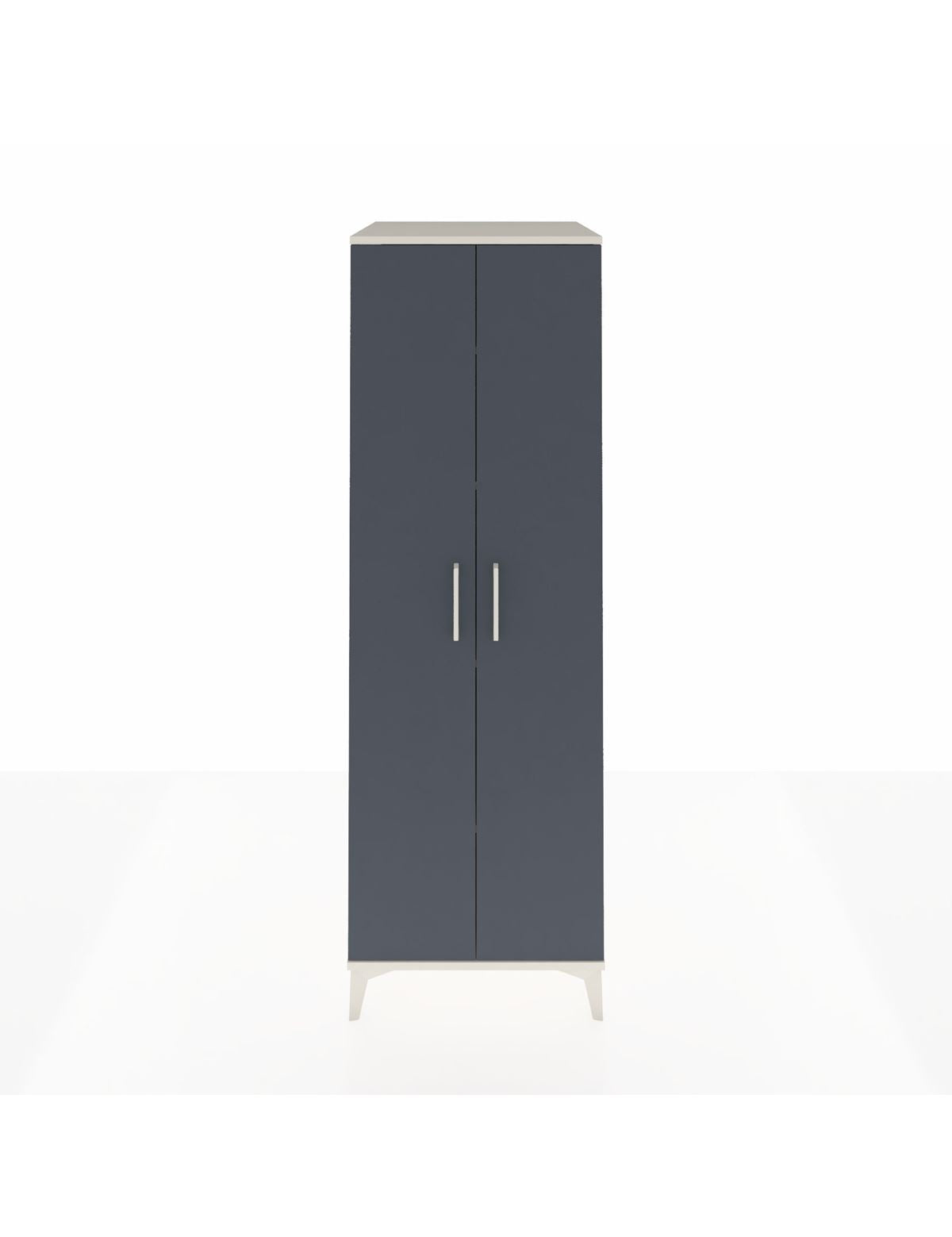 Kronos Dolap 4 Raflı 2 Kapaklı 60x59x182 Aytaşı-Antrasit