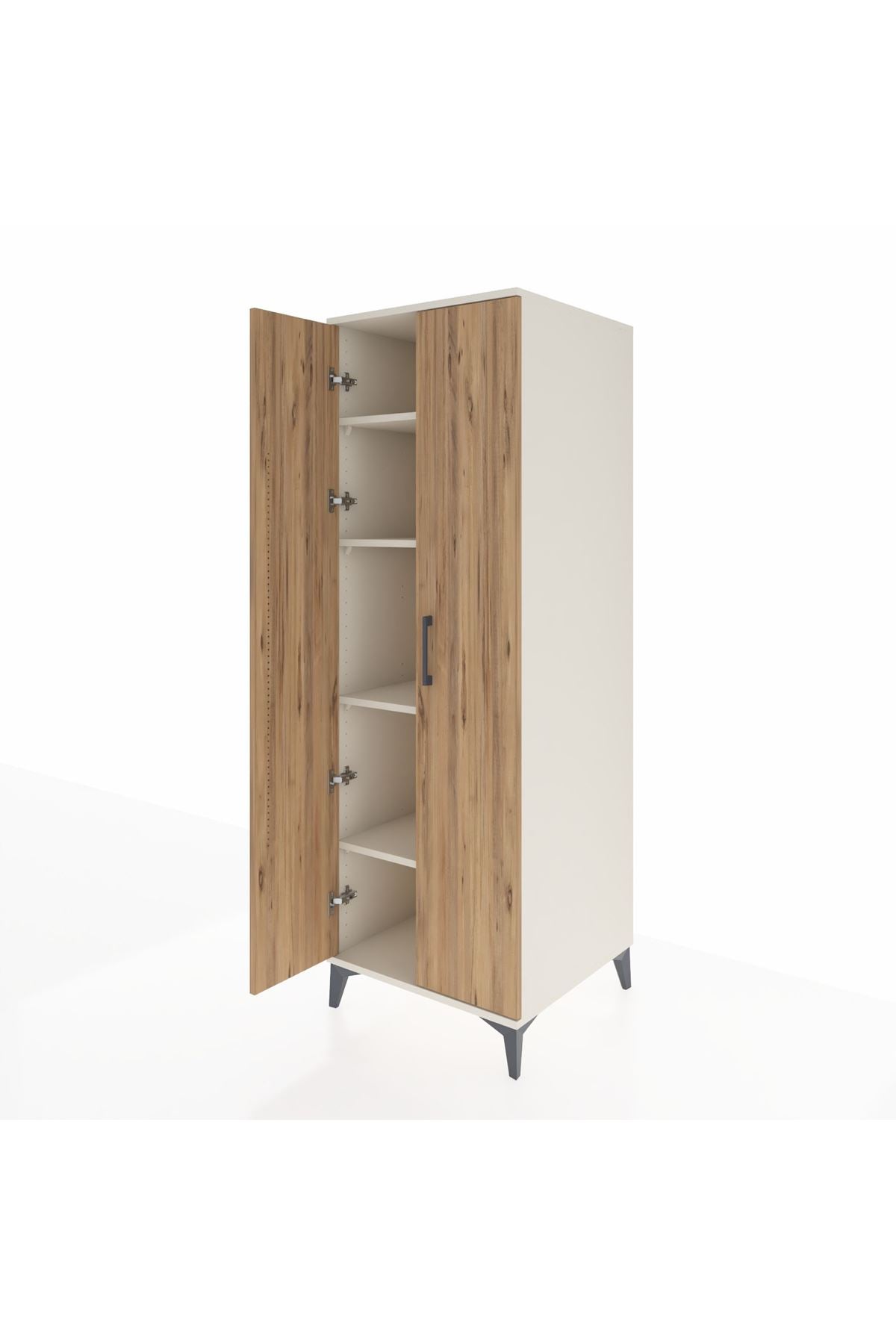 Kronos Dolap 4 Raflı 2 Kapaklı 60x59x182 Aytaşı-Çam