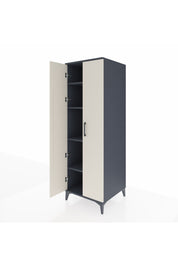 Kronos Dolap 4 Raflı 2 Kapaklı 60x59x182 Antrasit-Aytaşı