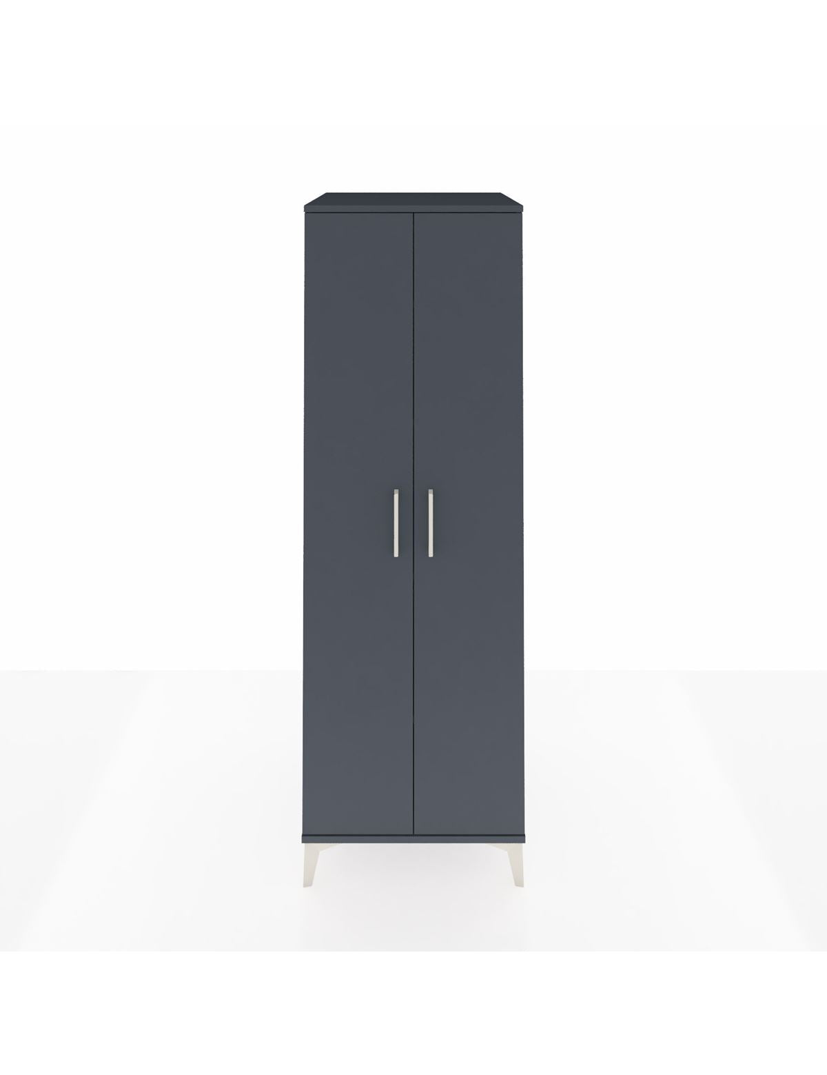 Kronos Dolap 4 Raflı 2 Kapaklı 60x59x182 Antrasit-Antrasit