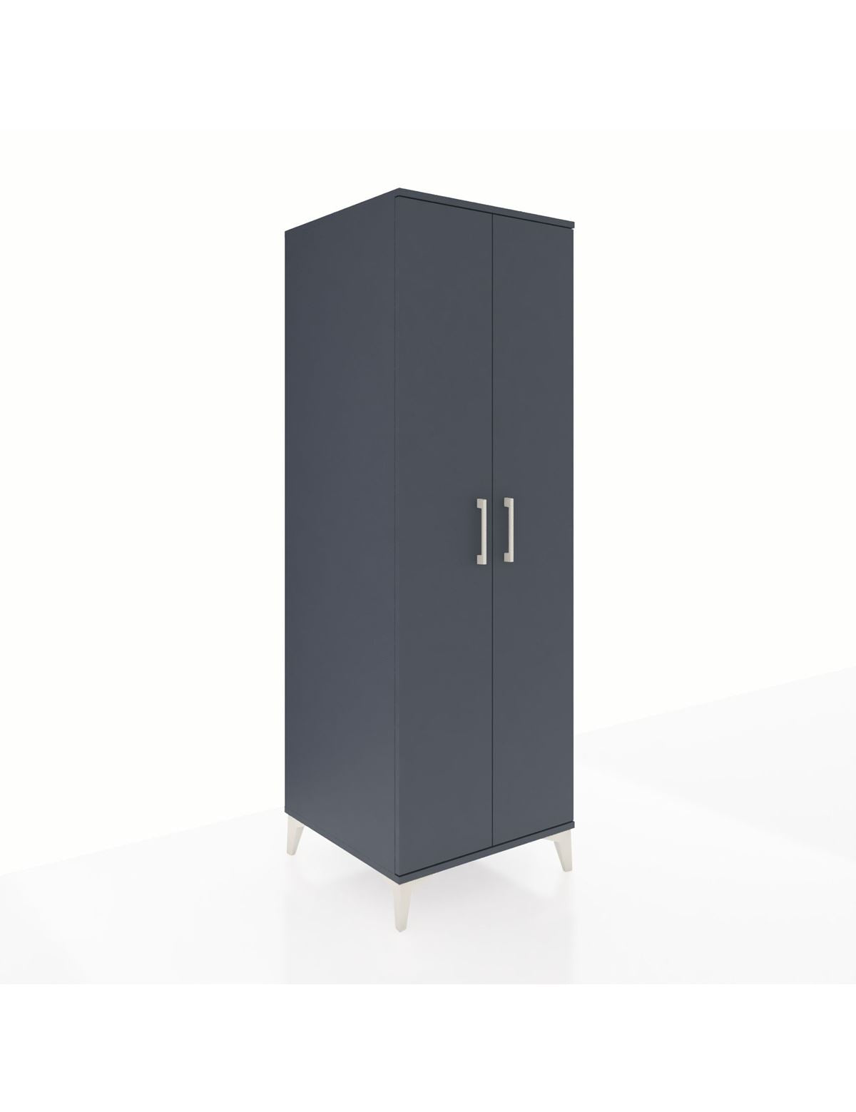 Kronos Dolap 4 Raflı 2 Kapaklı 60x59x182 Antrasit-Antrasit