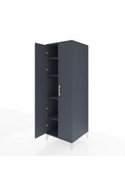 Kronos Dolap 4 Raflı 2 Kapaklı 60x59x182 Antrasit-Antrasit