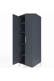 Kronos Dolap 4 Raflı 2 Kapaklı 60x59x182 Antrasit-Antrasit