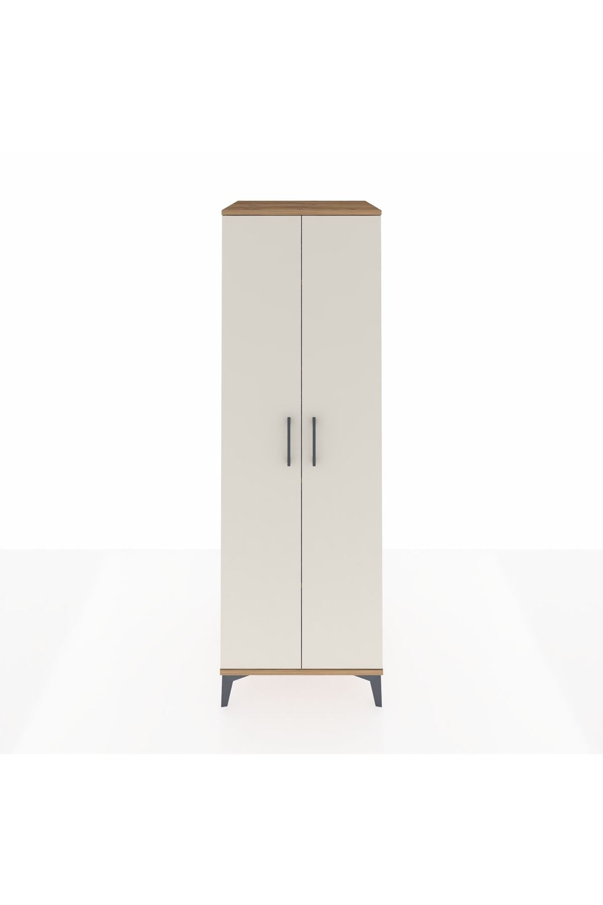 Kronos Dolap 4 Raflı 2 Kapaklı 60x59x182 Çam-Aytaşı