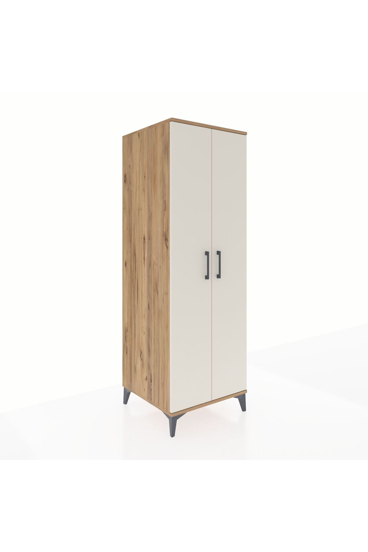 Kronos Dolap 4 Raflı 2 Kapaklı 60x59x182 Çam-Aytaşı