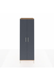 Kronos Dolap 4 Raflı 2 Kapaklı 60x59x182 Çam-Antrasit