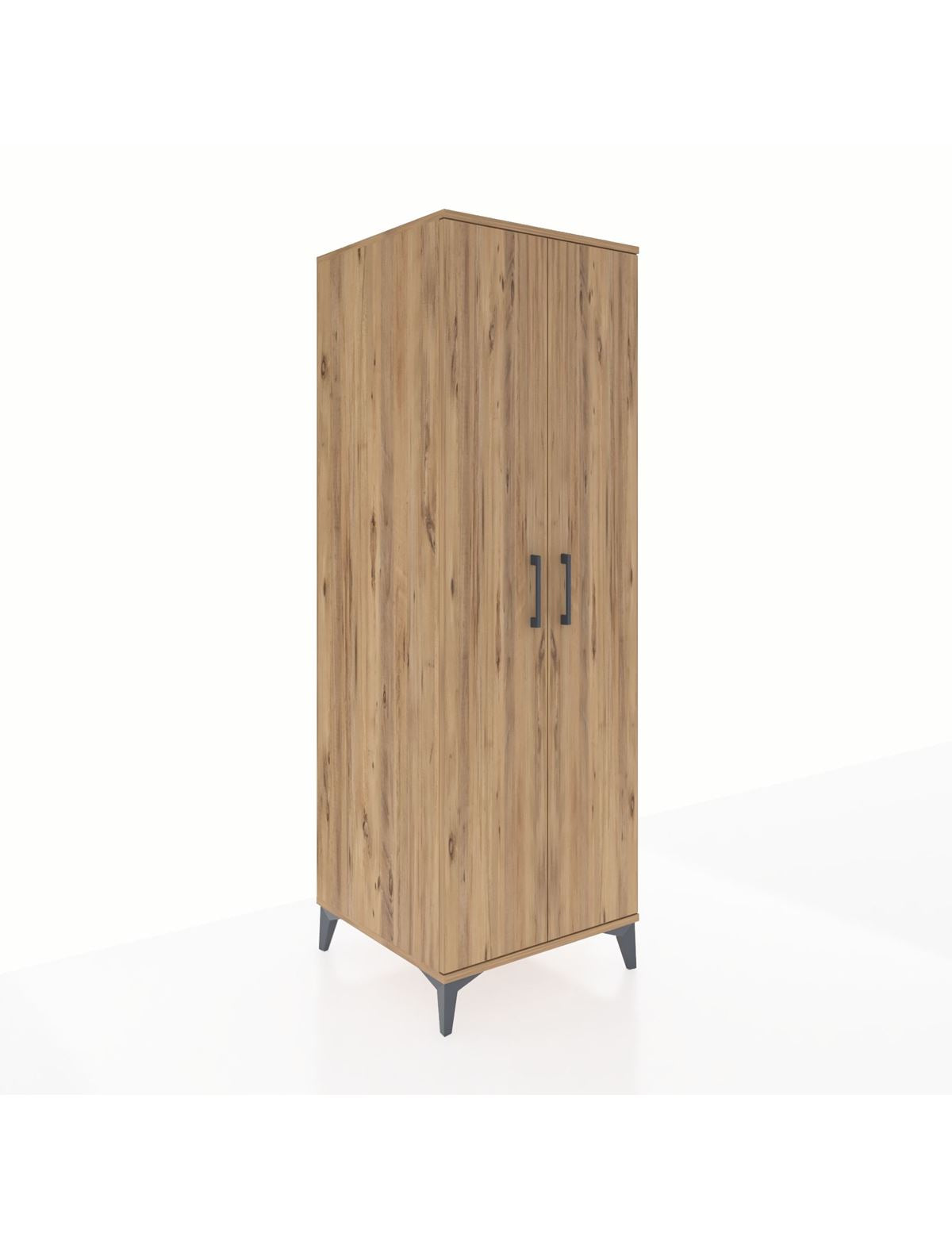 Kronos Dolap 4 Raflı 2 Kapaklı 60x59x182 Çam-Çam