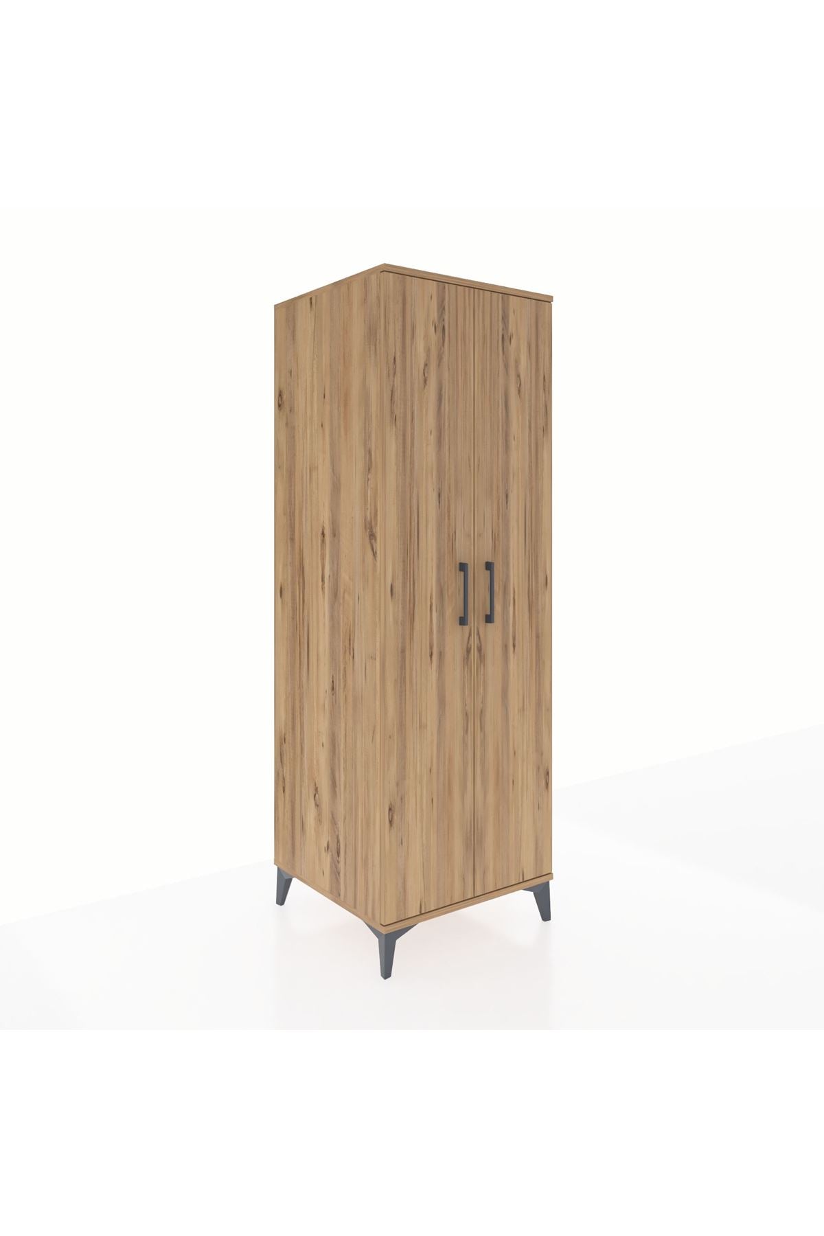 Kronos Dolap 4 Raflı 2 Kapaklı 60x59x182 Çam-Çam