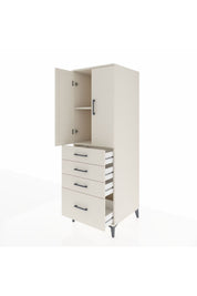 Kronos Dolap 2 Raflı 4 Çekmeceli 2 Kapaklı 60x59x182 - S89M013V1C