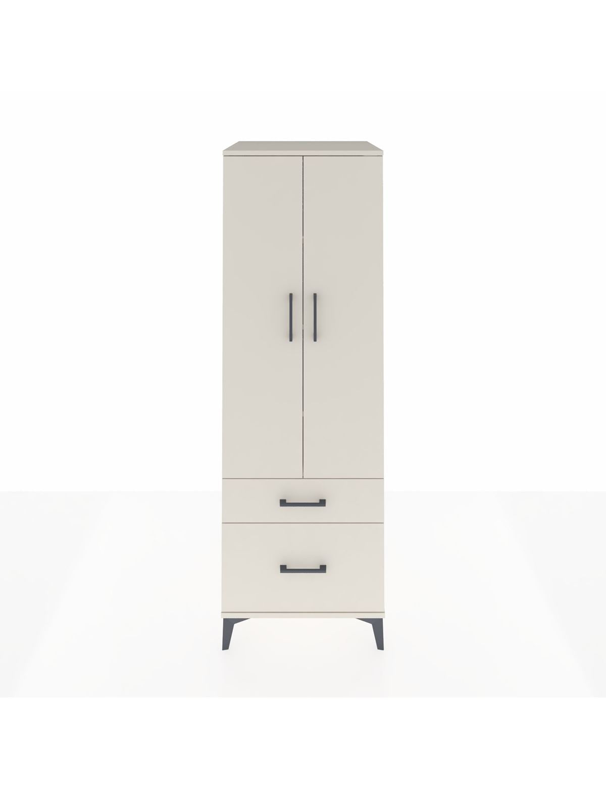 Kronos Dolap 4 Raflı 2 Çekmeceli 2 Kapaklı 60x59x182 Aytaşı-Aytaşı