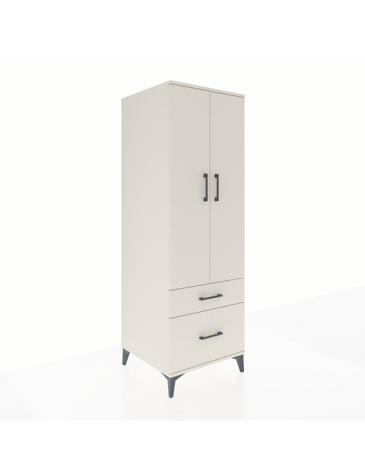 Kronos Dolap 4 Raflı 2 Çekmeceli 2 Kapaklı 60x59x182 Aytaşı-Aytaşı