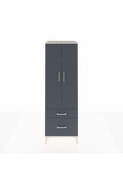 Kronos Dolap 4 Raflı 2 Çekmeceli 2 Kapaklı 60x59x182 Aytaşı-Antrasit