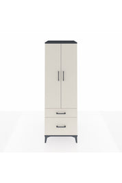 Kronos Dolap 4 Raflı 2 Çekmeceli 2 Kapaklı 60x59x182 Antrasit-Aytaşı