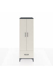 Kronos Dolap 4 Raflı Tek Çekmeceli 2 Kapaklı 60x59x182 Antrasit-Aytaşı