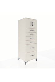 Kronos Dolap Tek Raflı 6 Çekmeceli 2 Kapaklı 60x59x182 Aytaşı-Aytaşı