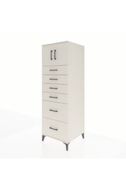 Kronos Dolap Tek Raflı 6 Çekmeceli 2 Kapaklı 60x59x182 Aytaşı-Aytaşı