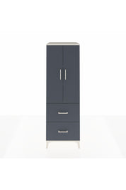 Kronos Dolap 3 Raflı 2 Çekmeceli 2 Kapaklı 60x59x182 Aytaşı-Antrasit
