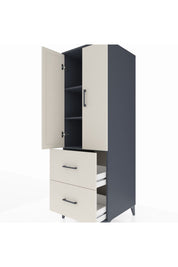 Kronos Dolap 3 Raflı 2 Çekmeceli 2 Kapaklı 60x59x182 - S89M021V4C