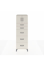 Kronos Dolap Tek Raflı 5 Çekmeceli 2 Kapaklı 60x59x182 Aytaşı-Aytaşı