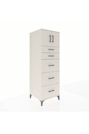 Kronos Dolap Tek Raflı 5 Çekmeceli 2 Kapaklı 60x59x182 Aytaşı-Aytaşı