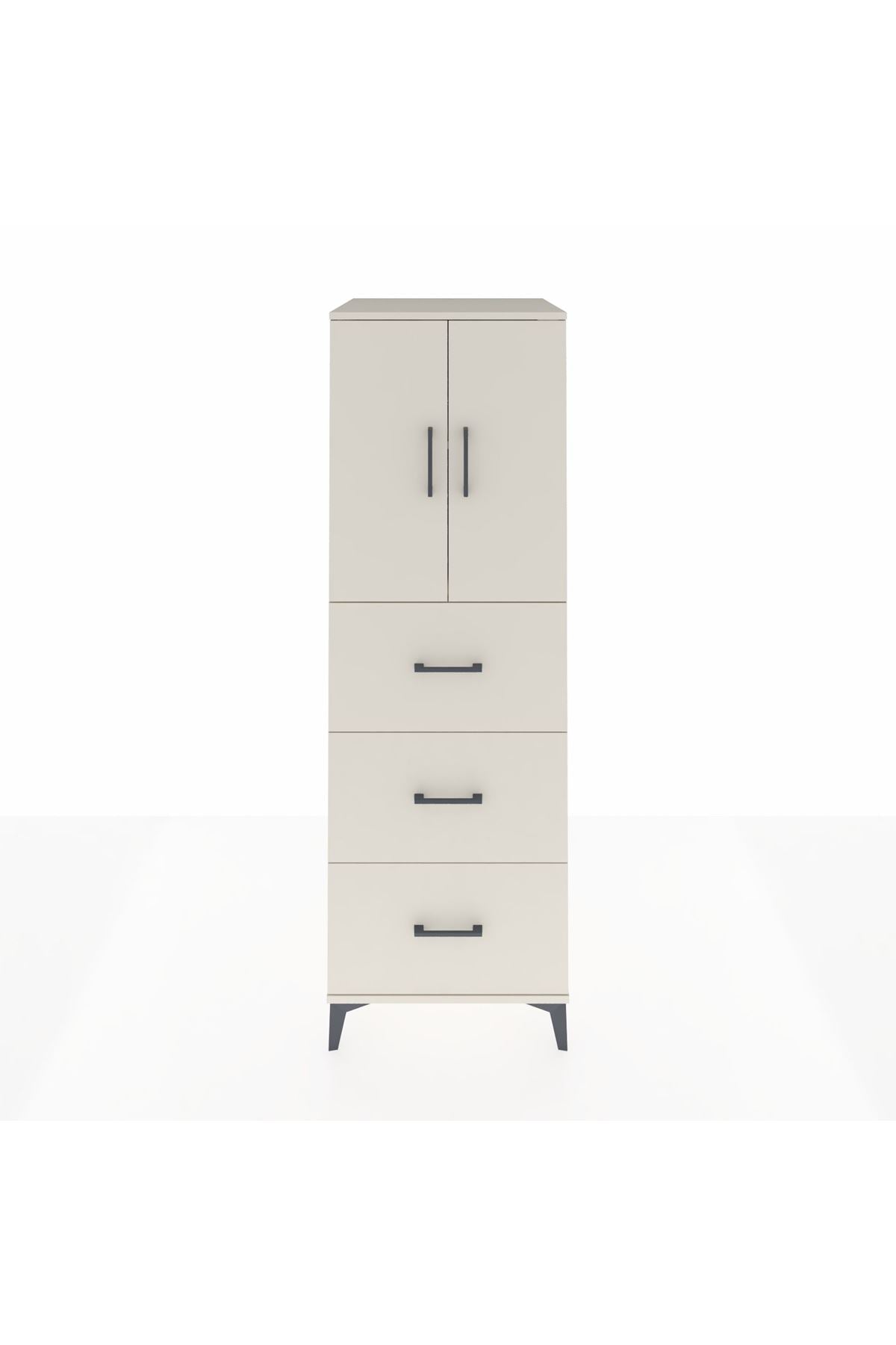 Kronos Dolap 2 Raflı 3 Çekmeceli 2 Kapaklı 60x59x182 Aytaşı-Aytaşı