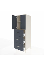 Kronos Dolap 2 Raflı 3 Çekmeceli 2 Kapaklı 60x59x182 - S89M024V2C