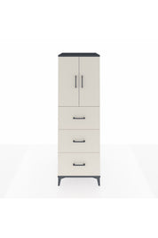 Kronos Dolap 2 Raflı 3 Çekmeceli 2 Kapaklı 60x59x182 Antrasit-Aytaşı