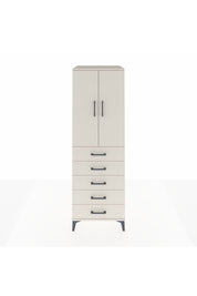 Kronos Dolap Tek Raflı 5 Çekmeceli Tek Askılı 60x59x182 Aytaşı-Aytaşı