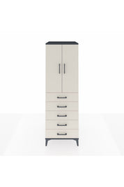 Kronos Dolap Tek Raflı 5 Çekmeceli Tek Askılı 60x59x182 - S89M026V4C