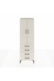 Kronos Dolap Tek Raflı 4 Çekmeceli Tek Askılı 60x59x182 Aytaşı-Aytaşı