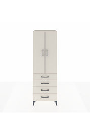 Kronos Dolap Tek Raflı 4 Çekmeceli Tek Askılı 60x59x182 - S89M027V1C