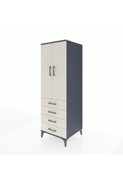 Kronos Dolap Tek Raflı 4 Çekmeceli Tek Askılı 60x59x182 - S89M027V4C