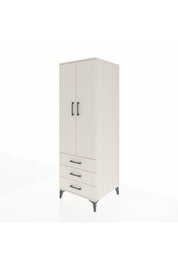Kronos Dolap Tek Raflı 3 Çekmeceli Tek Askılı 60x59x182 Aytaşı-Aytaşı