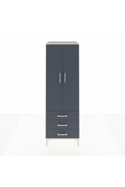 Kronos Dolap Tek Raflı 3 Çekmeceli Tek Askılı 60x59x182 Aytaşı-Antrasit