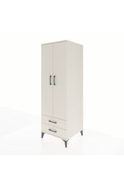 Kronos Dolap Tek Raflı 2 Çekmeceli Tek Askılı 60x59x182 Aytaşı-Aytaşı