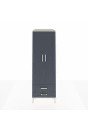 Kronos Dolap Tek Raflı 2 Çekmeceli Tek Askılı 60x59x182 Aytaşı-Antrasit