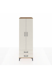 Kronos Dolap Tek Raflı 2 Çekmeceli Tek Askılı 60x59x182 Çam-Aytaşı