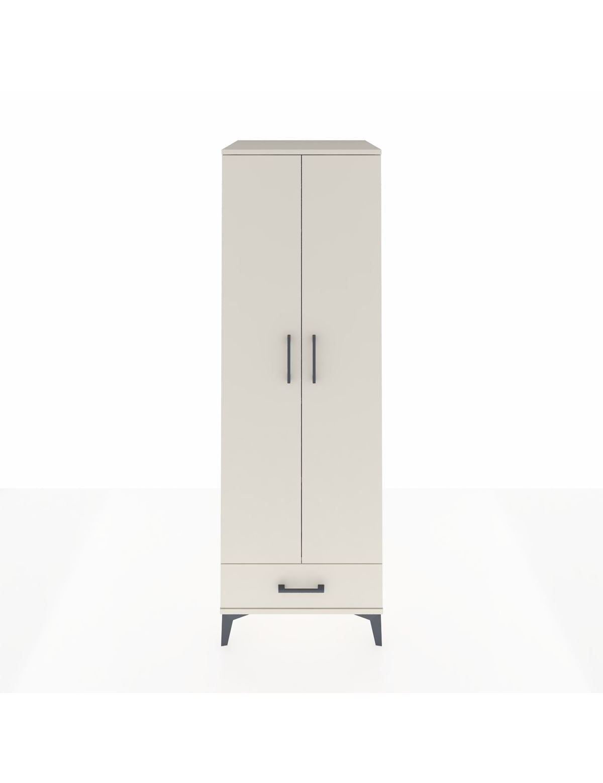 Kronos Dolap 2 Raflı Tek Çekmeceli Tek Askılı 60x59x182 Aytaşı-Aytaşı