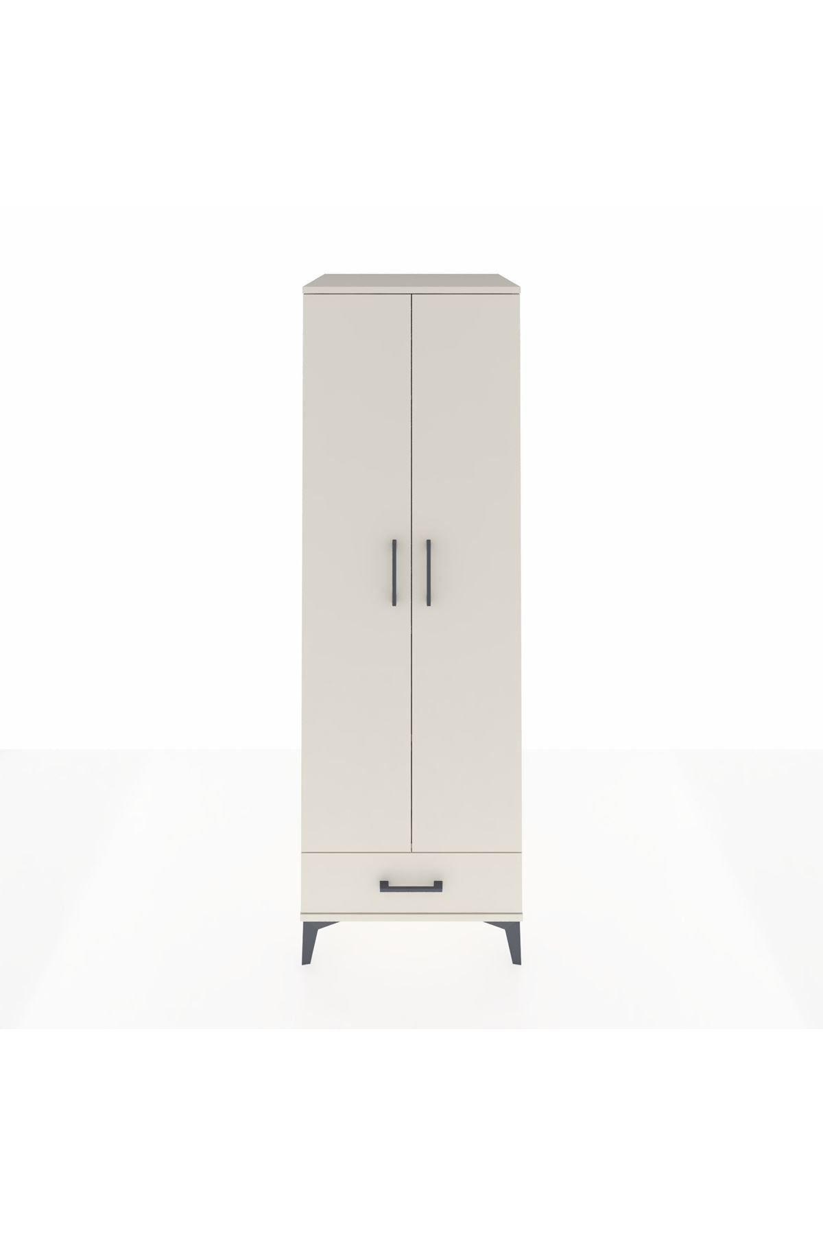 Kronos Dolap 2 Raflı Tek Çekmeceli Tek Askılı 60x59x182 Aytaşı-Aytaşı