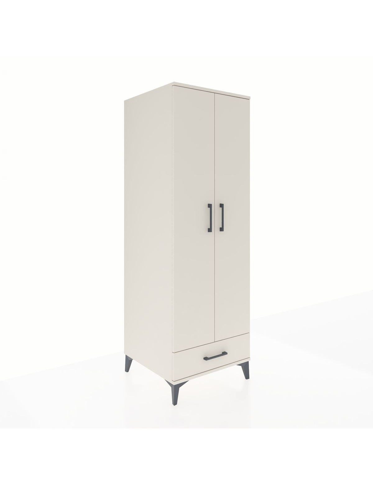 Kronos Dolap 2 Raflı Tek Çekmeceli Tek Askılı 60x59x182 Aytaşı-Aytaşı