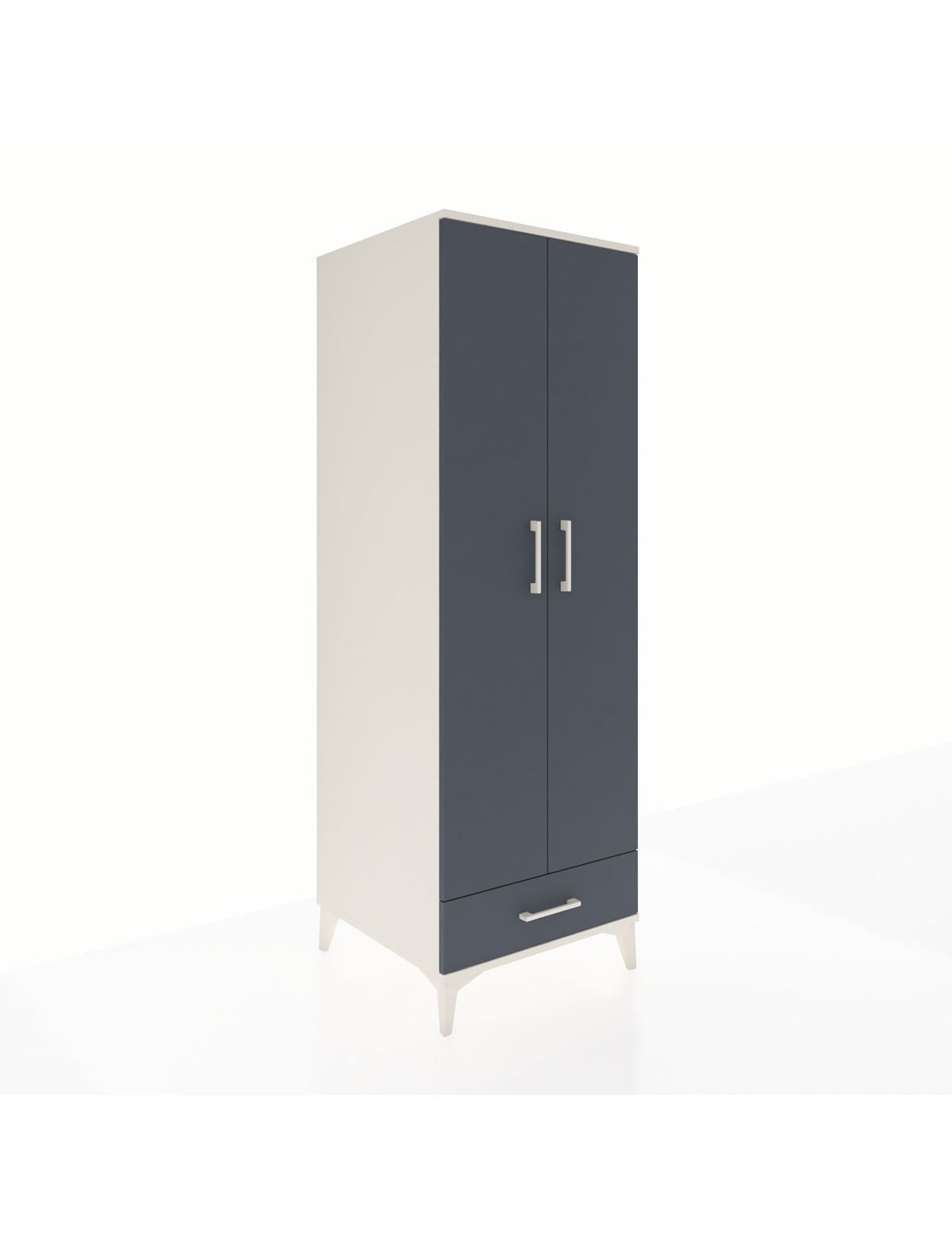 Kronos Dolap 2 Raflı Tek Çekmeceli Tek Askılı 60x59x182 - S89M030V2C