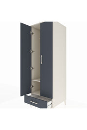 Kronos Dolap 2 Raflı Tek Çekmeceli Tek Askılı 60x59x182 - S89M030V2C