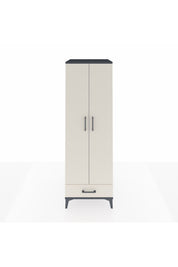 Kronos Dolap 2 Raflı Tek Çekmeceli Tek Askılı 60x59x182 Antrasit-Aytaşı